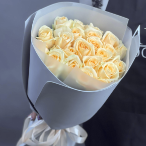 Букет из 25 роз Аваланж (50 см) в Сергиевом Посаде