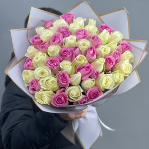 Букет из 51 розы микс  (40 см) в Сергиевом Посаде
