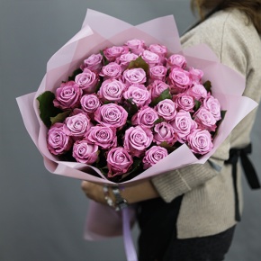 Букет из 35 малиновых роз Меритим (50 см) в Сергиевом Посаде