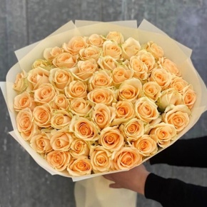 Букет из 51 розы Аваланж (60 см) в Сергиевом Посаде