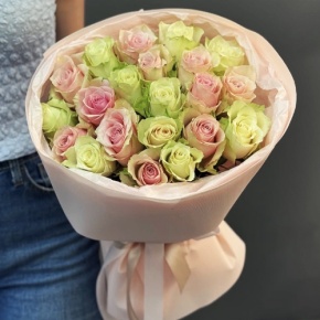 Букет из 21 нежной розы (40 см) в Сергиевом Посаде