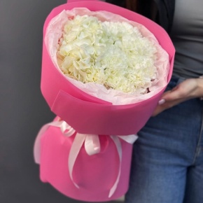 Букет "Гламур" из гортензии и диантусов в Сергиевом Посаде