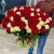 Букет 151 роза красный и белый микс (60 см) в Сергиевом Посаде