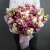 Букет "Сладкая жизнь" из кустовых пионовидных роз и эустом в Сергиевом Посаде