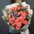 Букет "Фортуна" из коралловых роз и оксипеталума в Сергиевом Посаде
