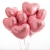Сердце розовое фольгированный шар с гелием (45 см) в Сергиевом Посаде