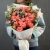 Букет "Фортуна" из коралловых роз и оксипеталума в Сергиевом Посаде