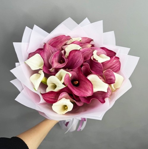 Букет из 25 нежных калл в Сергиевом Посаде