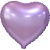 Сердце сиреневое фольгированный шар с гелием (45 см) в Сергиевом Посаде