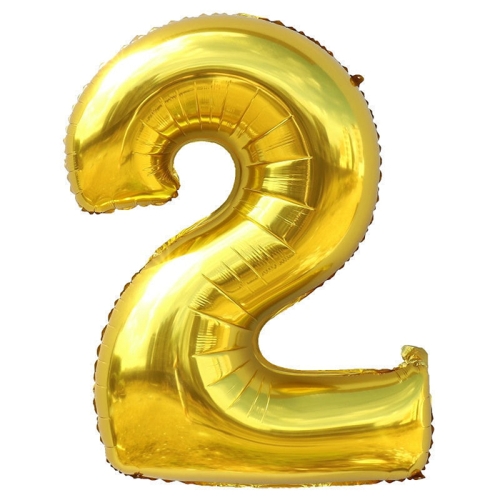Шар гелиевый цифра 2 (40х102 см) в Сергиевом Посаде