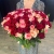 Букет 151 роза красный микс (50 см) в Сергиевом Посаде