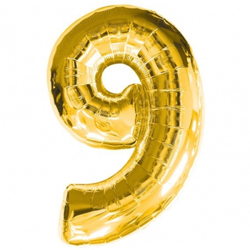 Шар гелиевый цифра 9 (40х102 см) в Сергиевом Посаде